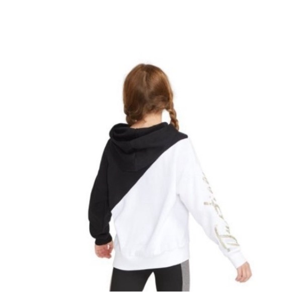 25. Justice black and white sparkly hoodie - Picture 2 of 5